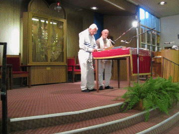 2011: 50th Anniversary Shabbat service for the  Bar Mitzvah of Jerry Harris.